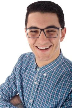 Young man smiling Stock Photos