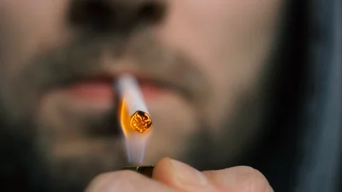 Close Up Of A Cigarette - Stock Video