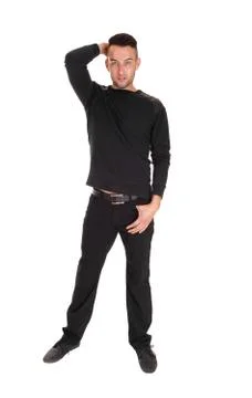 Young man standing. Stock Photos