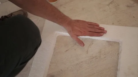 A young man sticking with two frames Stock Footage 86482610