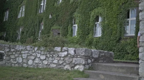 Young man stops over for the call, outdoor. 库存影片 65524004