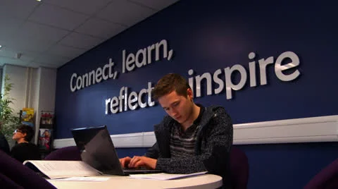 Young man studying 3 Stock Footage 25859494