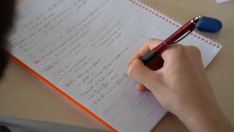 Young Man Studying Stock Footage 117284424