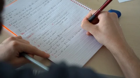 Young Man Studying Stock Footage 117337077