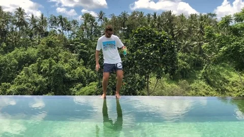 A young man in sunglasses. Stock Footage 113967853