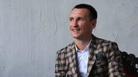 The young man is surprised Stock Footage 88314006