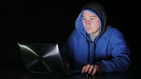 Young Man Surprised While Playing a Computer Game Stock Footage 71222340
