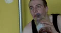 Young man sweating at the gym HD Footage