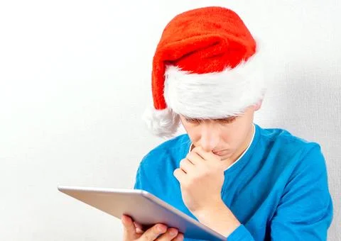 Young Man with a Tablet Computer Foto stock