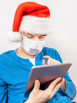 Young Man with a Tablet Stock Photos