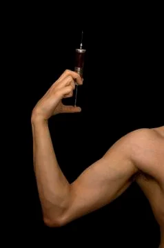 Young man taking illegal dope. Stock Photos