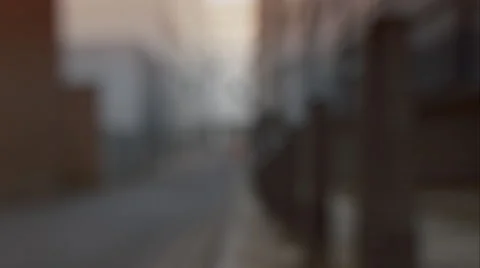 Young man taking a run through the city. Video stock 63022757