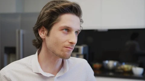 Young man talking Stock Footage 99941983