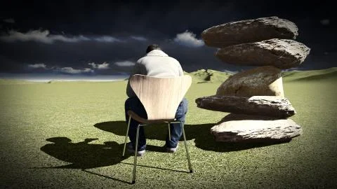 Young man  talking on his mobile Stock Illustration