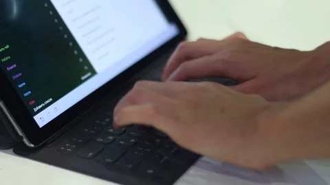 Young Man Testing A Modern New Laptop Stock Footage 87136276