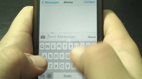 Young Man Texts His Best Friend Point Of View Shot Stock Footage 33763213