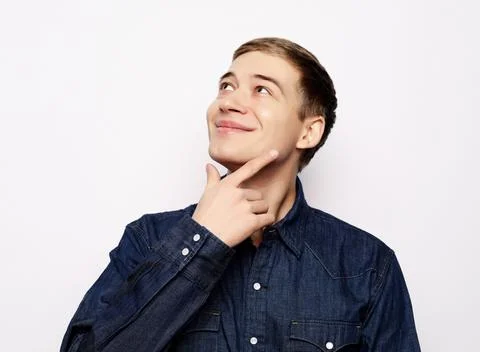 Young man thinking about future Stock Photos