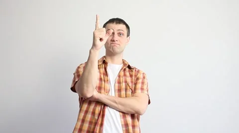 Young man thinking about new idea Video stock 60407745