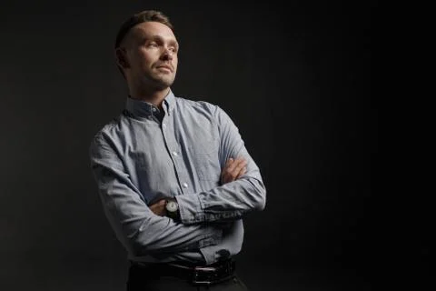 Young man thinking about something Stock Photos