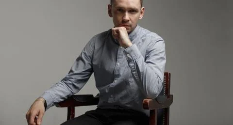 Young man thinking about something Stock Photos