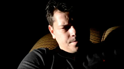 Young man thinking Stock Footage 34121124