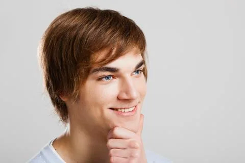 Young man thinking Stock Photos