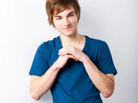 Young man thinking Stock Photos