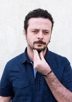 Young Man Thinking Stock Photos