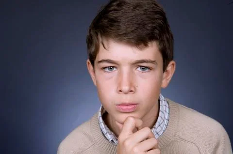 Young man thinking Stock Photos