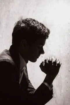 Young man in though Stock Photos