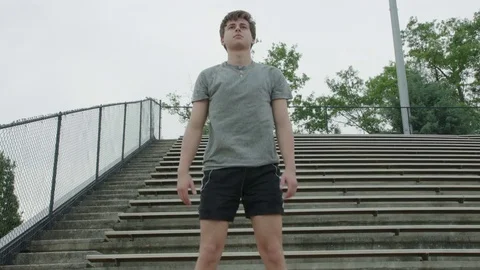 Young Man Trains 스톡 동영상 77205661