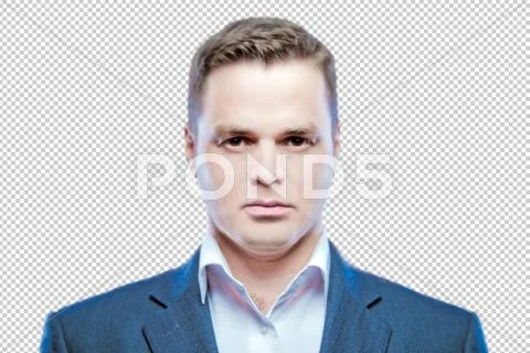 Young man on a transparent background PSD Template