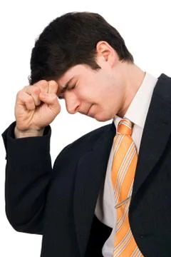Young man with troubles Stock Photos