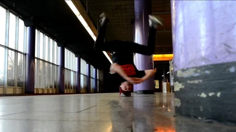 Young man is turning his head in the Prague subway. Stock Footage 72948157