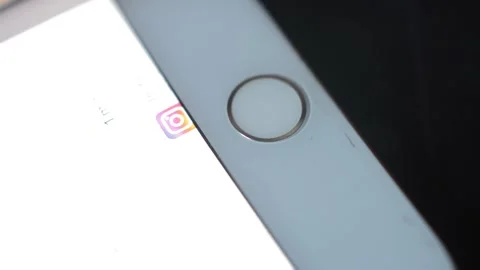 Young man unlock iphone with touch ID fingerprint. touchid identification. Stock Footage 234873352