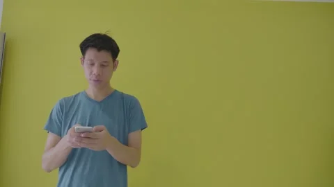 Young Man Using Smartphone in Modern Environment Video stock 314594129