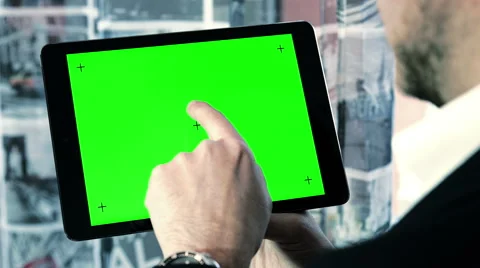 Young man using tablet computer Stock Footage 47831752