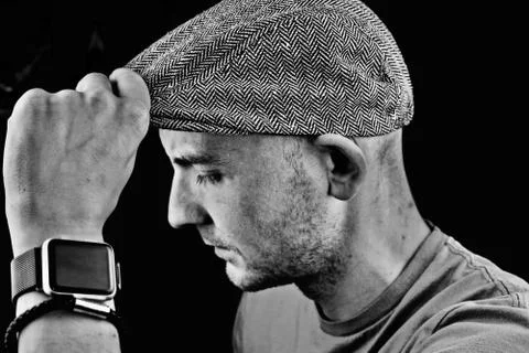 Young man wearing cap Stock Photos