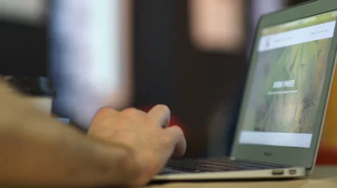 The young man working at a computer 库存影片 63781788