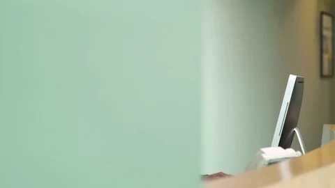 Young man working on a computer Stock Footage 77080361