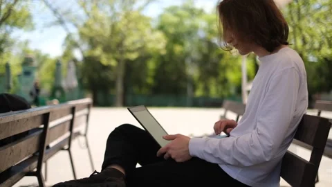 Young man working at the computer Stock Footage 278862217