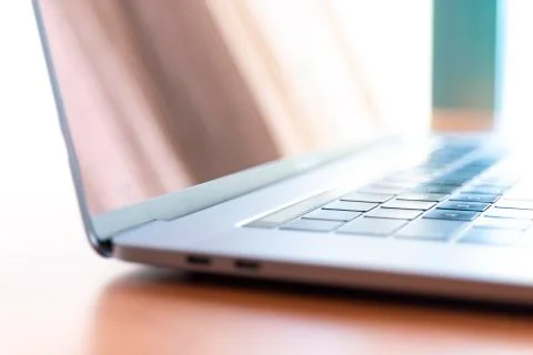 Young man working on his Computer Foto stock