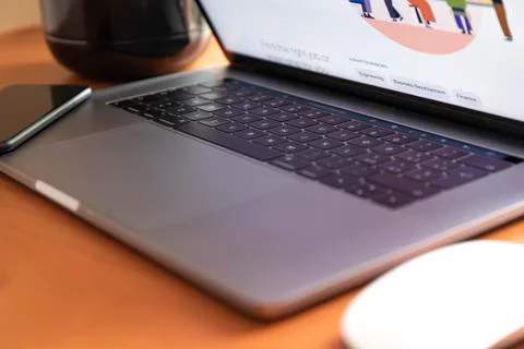 Young man working on his Computer Stock Photos