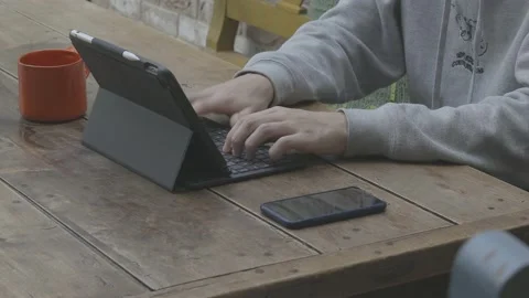 Young man working from home Stock Footage 132570026