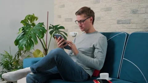 Young man working with tablet pc computer, Lifestyle concept. Stock Footage 146901250