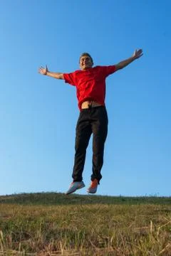 Young man workout Stock Photos