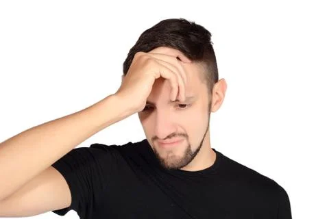 Young man worried. Stock Photos