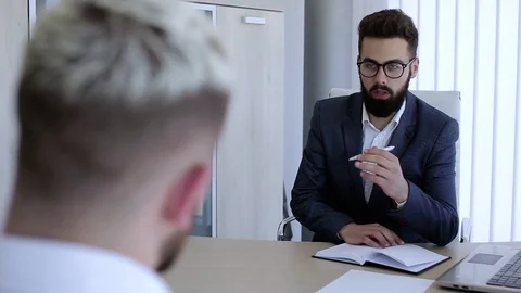 Young Manager Talking About New Tasks Stock Footage 76327316