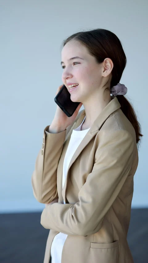 Young manager talking on phone, multiple shots Stock Footage 330110409