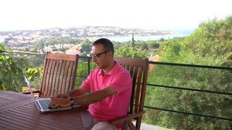 Young Man's Summer Work Video stock 643971